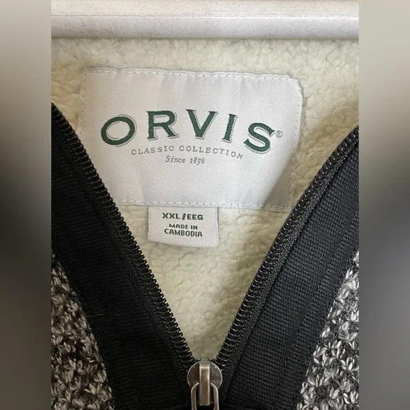 Orvis Mens Signature Quarter Zip Pullover Sweater (gray ,XXlarge )‌‌‌‌‌‌‌‌‌‌ - Picture 7 of 11